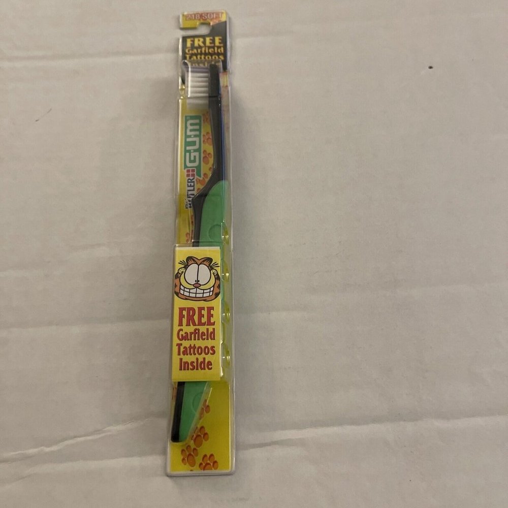 Vintage Garfield The Cat Toothbrush Butler Blue Duh  New J3